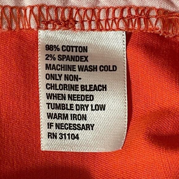 Crown & Ivy Orange Shorts Size 4 - Picture 6 of 8